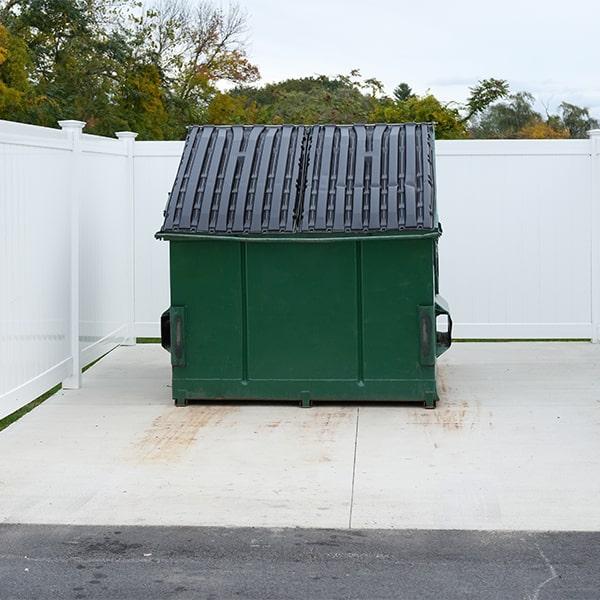 all of our commercial dumpsters come with lids to keep debris included and prevent weather damage